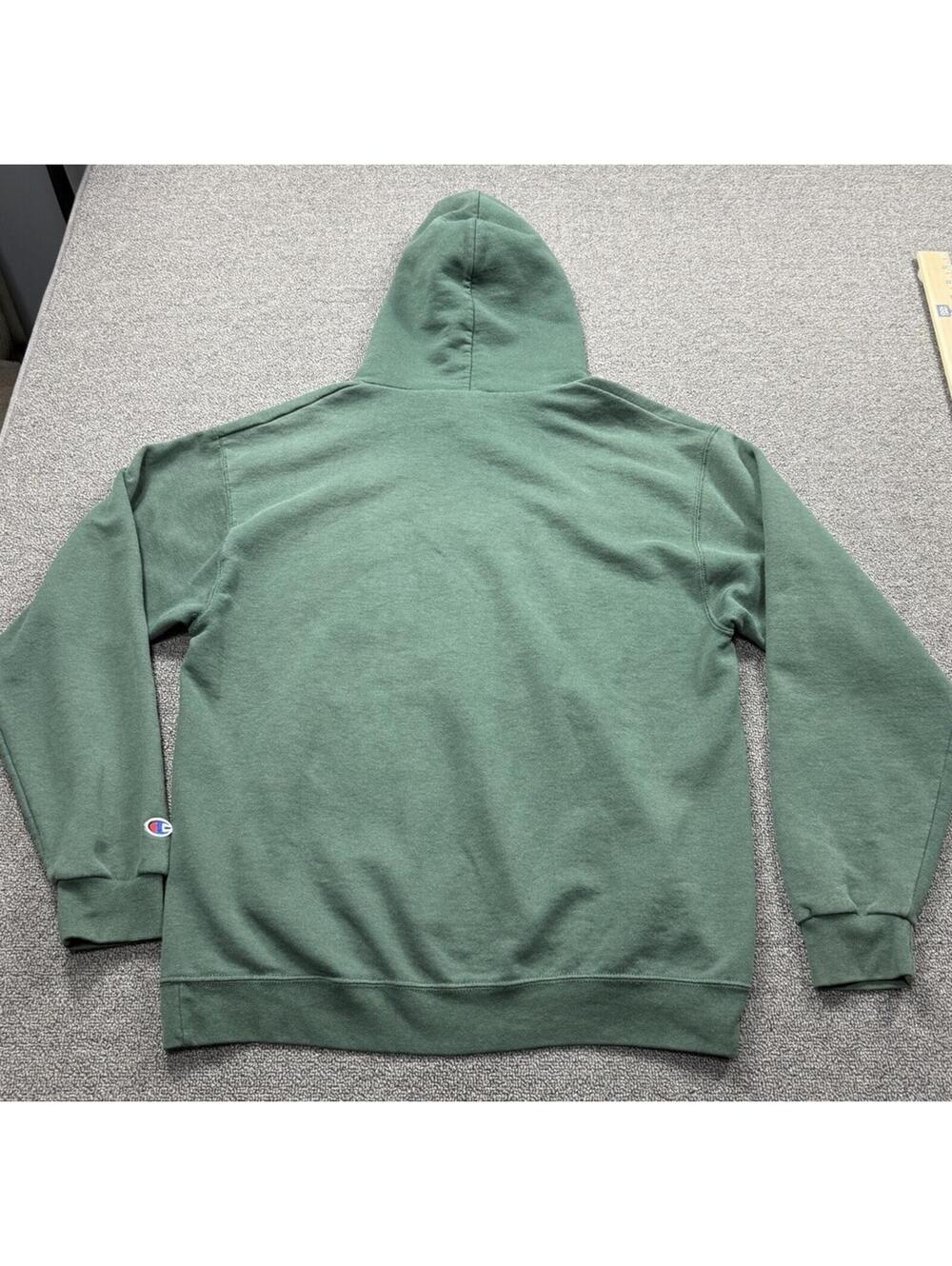 Vintage William & Mary University Green Champion Hoodie Mens Large Academia - Picture 2 of 6